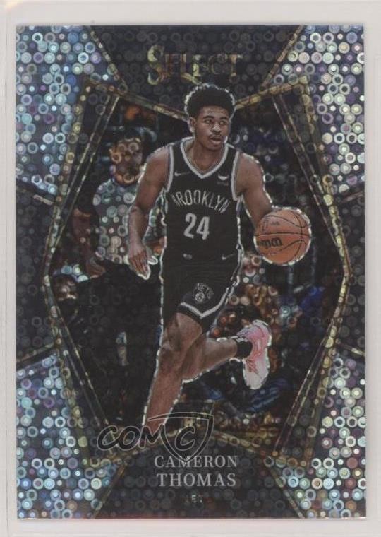 2021-22 Panini Select Premier Level Disco Prizm Cameron Thomas #126 rp9