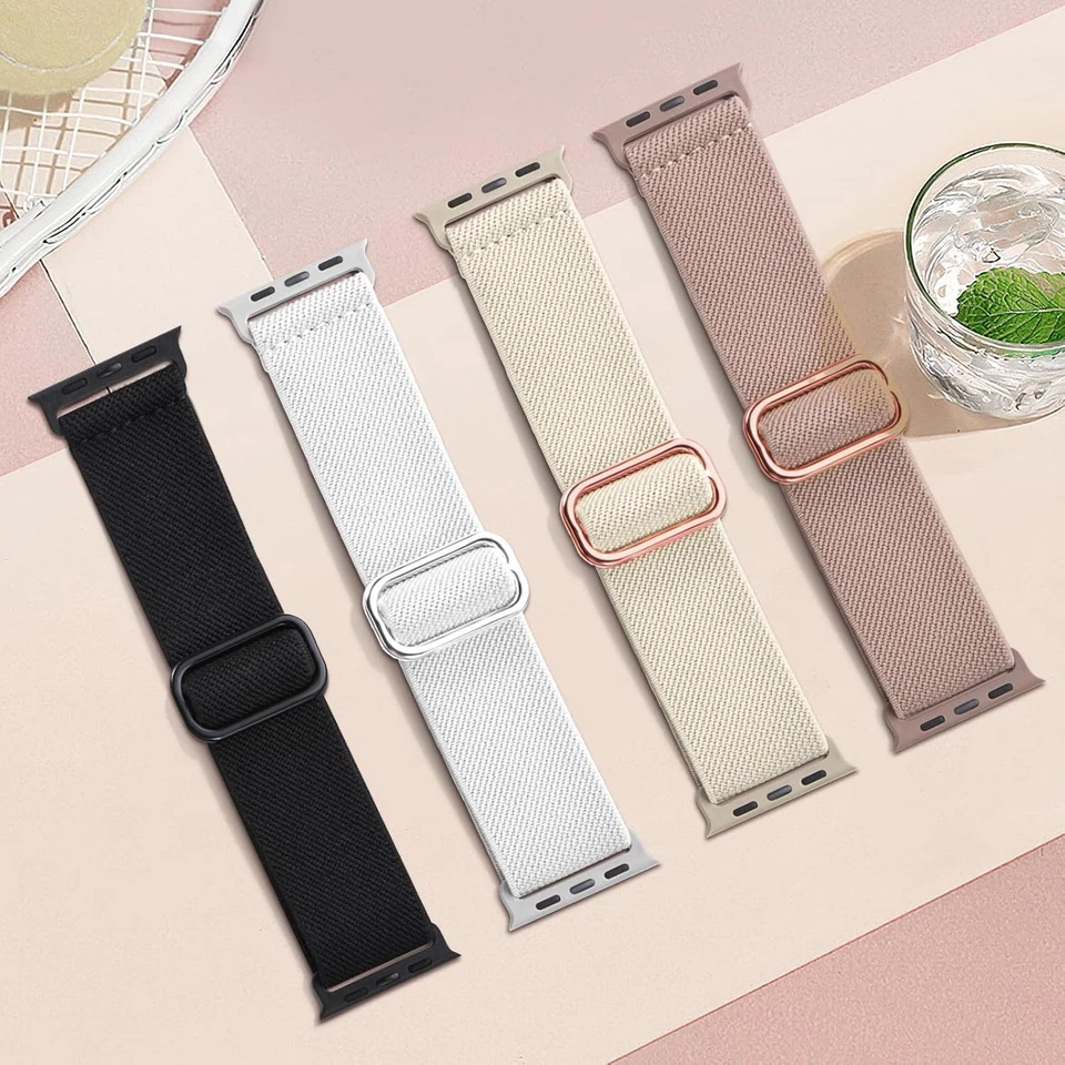 Cinturini Elastico Compatibile Con Cinturino Apple Watch 40Mm 44 Mm 42Mm 46Mm 41 - Immagine 4 di 4