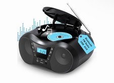 Boombox Portable CD Players for Home with Bluetooth, Boom Box CD Player FM ...