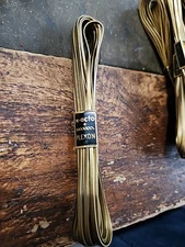 RARE X-ACTO PLEXON LACING 3/32 × 4.5 Yd BRAIDING Vintage USA Made Gold