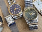 Lot Vintage Mid Century Modern Junk Drawer Men's & Women Watch & Bands As Is — photo 7