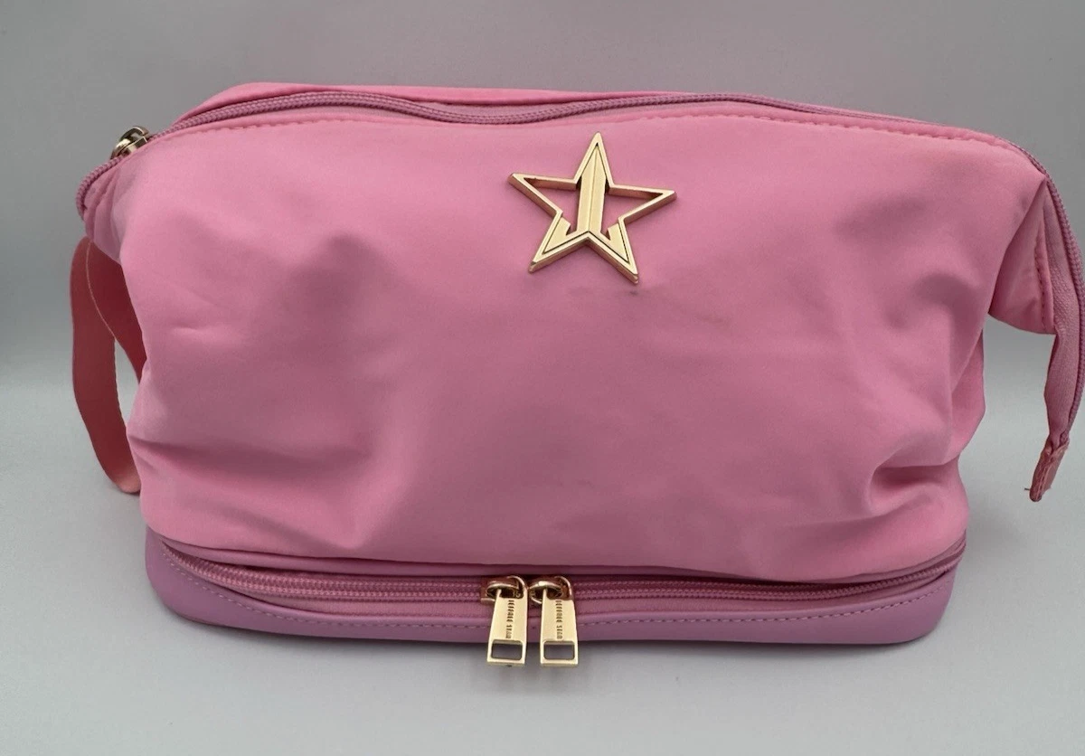 Jeffree Star Cosmetics Pink Travel Makeup Skincare Bag Brush Organizer