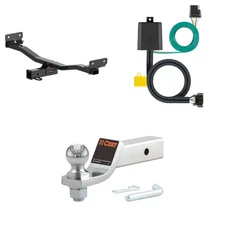CURT Trailer Hitch Tow Package With Receiver, Wiring, #45295 Ball Mount - 13485