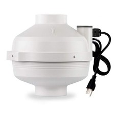 PF-100 | Radon Mitigation Fan 4" 190CFM | Waterproof Duct Fan (Indoor/Outdoor)