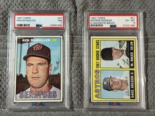 1967 Topps Baseball PSA Graded. Ken McMullen #47, Washington Senators. 
