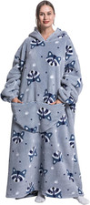 Blanket Hoodie Long,Extra Long Wearable Blanket Oversized Hoodie Blanket Hoodies