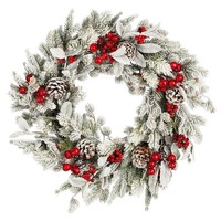 House of Seasons Belfort Weihnachtskranz - Ø50 Cm - GrüN