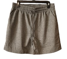 Lightweight Drawstring Waist Shorts With Front Pockets Women  s Size XL Gray