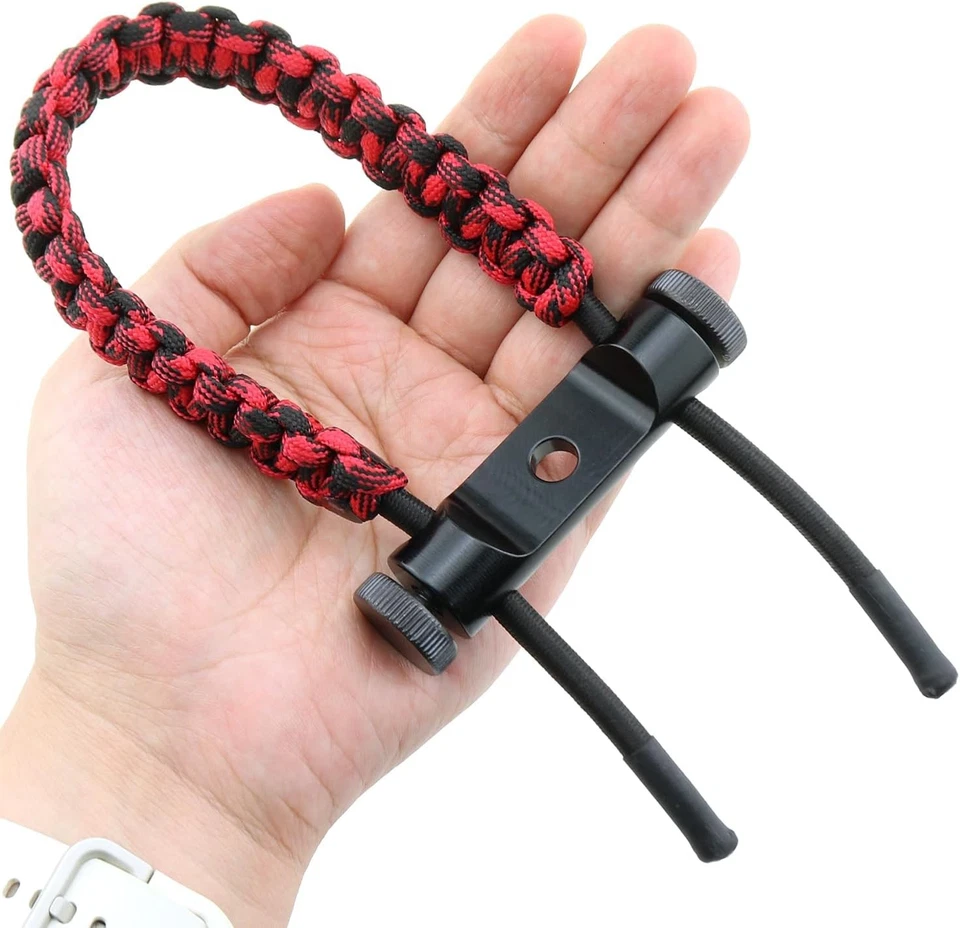 Eslingas de muñeca con arco compuesto de tiro con arco trenzadas ajustables correas para equipo de caza Foto 3 de 4