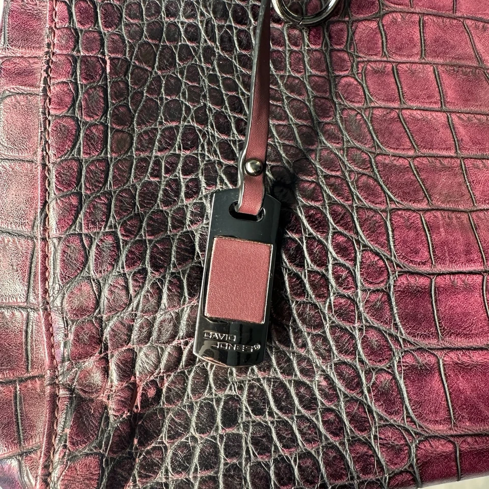 David Jones Paris Purple Shoulder And Crossbody Bag - Image 2 of 4