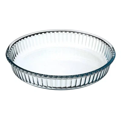 Plat à Tarte en Verre "Rond" 26cm Transparent - Photo 1/2