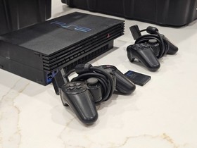 Sony PS2 Console Bundle 2 Controllers 8MB Memory Card Tested Working