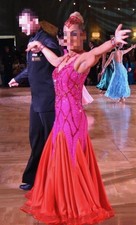 Womens Latin dance Competition Performance Dress Adult Dance Dress