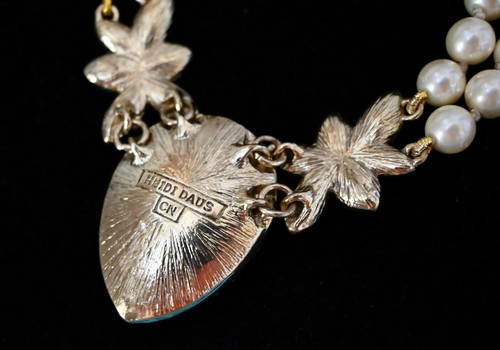 Neu 240 $ Heidi Daus hübsches edles SET Kristall Perlen Halskette Ohrringe Montana - Bild 5 von 12