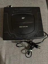 SEGA Saturn MK-80000A Black Console Only Defective Sold As-is Turns On