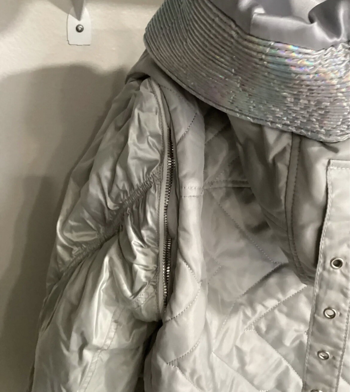 MCM Men’s Heavy Silver  Parka Beautiful Jacket MHJ9ALC05BK $1885 image 10