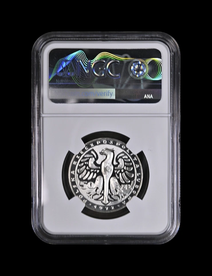 POLAND. 1972, 50 Zlotych, Silver - NGC PF68 - Fryderik Chopin, RARE PROBA Trial - Image 4 of 4