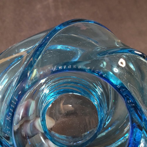 Vistosi Atelier Oi Schlaepfer Murano Glas Teelicht WASSER UND LICHT Aqua Blau - Bild 16 von 19