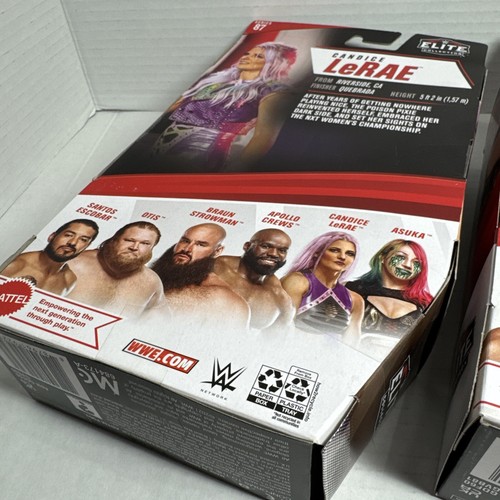 WWE Series 87 Candice Lerae WWE & Asuka action figure NUOVE Elite Mattel nuove con scatola - Foto 9 di 9