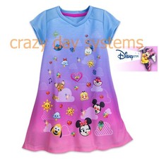 Disney Store Girl Ombre Minnie Mouse Small Size 4 Sleepwear Nightgown PJs Mickey