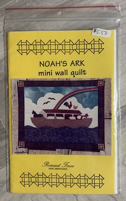 NEW Rosecrest Farm NOAH'S ARK Mini Wall Quilt PATTERN by E. Laney--18 1/2'' x 23''