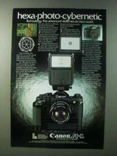 1979 Canon A-1 Camera Ad - Hexa-Photo-Cybernetic