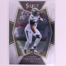2021 Select Football NFL Premier Level Alijah Vera-Tucker RC #186 Jets