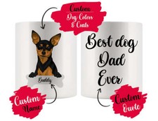 Personalized Minature Pinscher Dog Mom Dad Mug, Best Dog Owner Gift