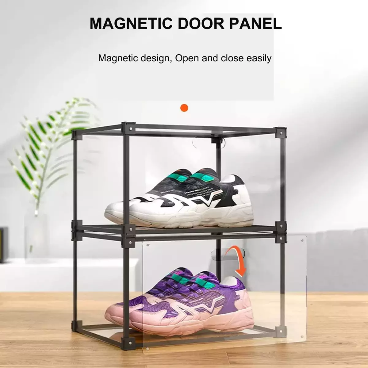 Plastic shoe display case outlet