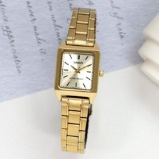 Casio LTP-V007G-9E Women's Square Gold Metal Watch