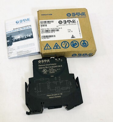 E-T-A #ESX10-TB-114-DC24V-3A CIRCUIT BREAKERS 3A 24VDC