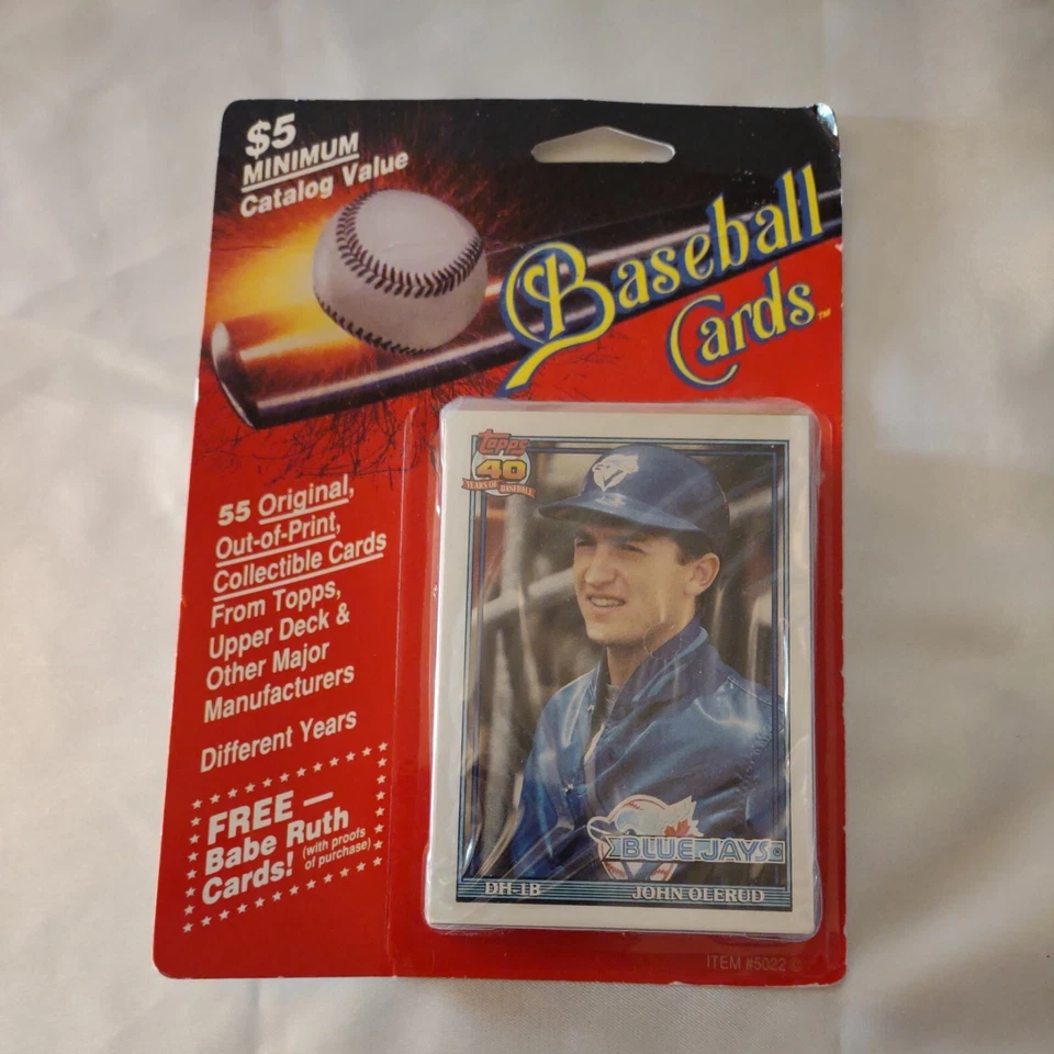 55 tarjetas de béisbol coleccionables originales agotadas - 1993 - nuevas en paquete Foto 4 de 4