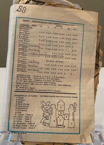 PRINTED PATTERN 9030 LADIES DRESS SIZE 16 - Picture 2 of 2