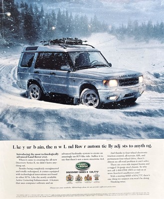 1999 LAND ROVER Discover II The Most Technologically Advanced LR Ever PRINT AD