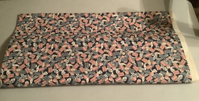 Vintage-Fabric Traditions Fabric~1993 Copyright N.T.T.~Thread, Buttons 3yds-42''w