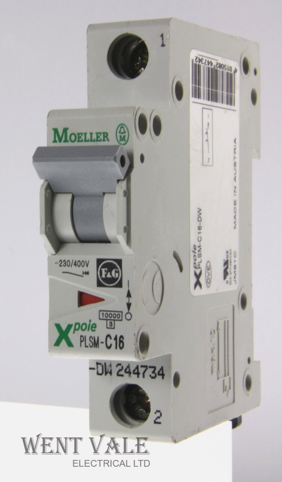 Moeller - X Pole - PLSM-C16-DW - 16a Type C Single Pole MCB Used
