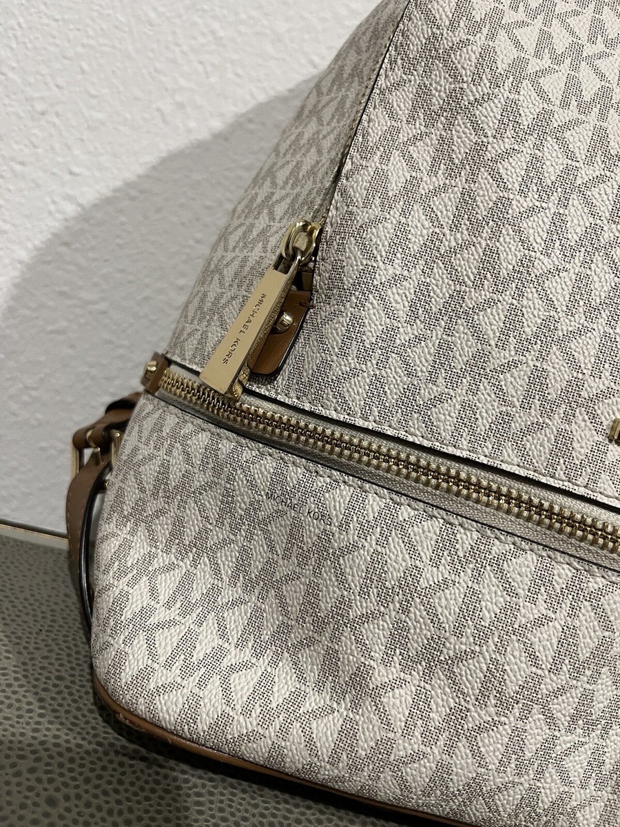 Michael Kors 30S7GEZB1B Women's Backpack Rhea Zip Medium - Vanilla