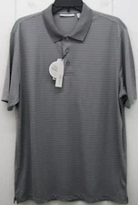 Perry Ellis Portfolio Men's Travel Luxe Polo Shirt Alloy Gray Sz XL X-Large New