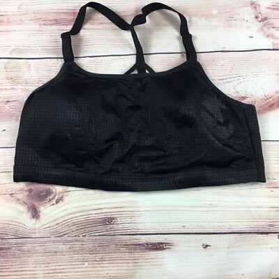 Lane Bryant Livi Active Molded No Wire Sports  Bra Size 18 Black