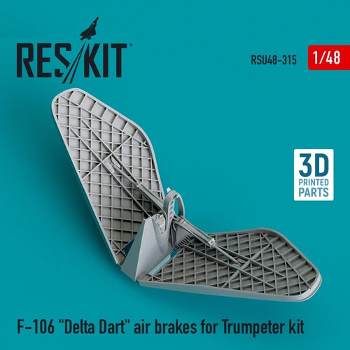 F-106 "Delta Dart" Air Brakes for Trumpeter kit ResKit RSU48-0315 Scale kit 1:48 - Picture 5 of 6