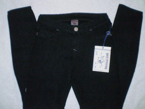 Pantalones de mezclilla ajustados True Religion Halle negros con piernas talla 26 28 29 30 nuevos $198 - Imagen 8 de 8