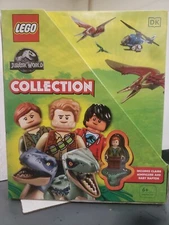 LEGO JURASSIC WORLD COLLECTION - 8 BOOK PLUS CLAIRE MINIFIGURE AND BABY RAPTOR