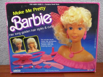 MATTEL - バービー スタイリングヘッド ビンテージ ヴィンテージ ファンシートイ ドール Barbie Make Me Pretty Hair Styling Head & Accessories 1987
