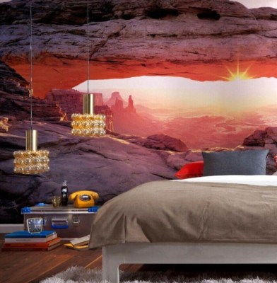 Sunrise Scenery WALLPAPER Canyonlands 368x254 cm Red nature bedroom decor