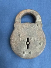 Vintage Antique SAMSON EIGHT LEVER Padlock No Key