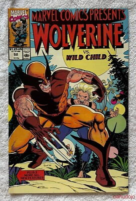 Marvel COMICS PRESENTS #52 WOLVERINE WILD CHILD June 1990 VF