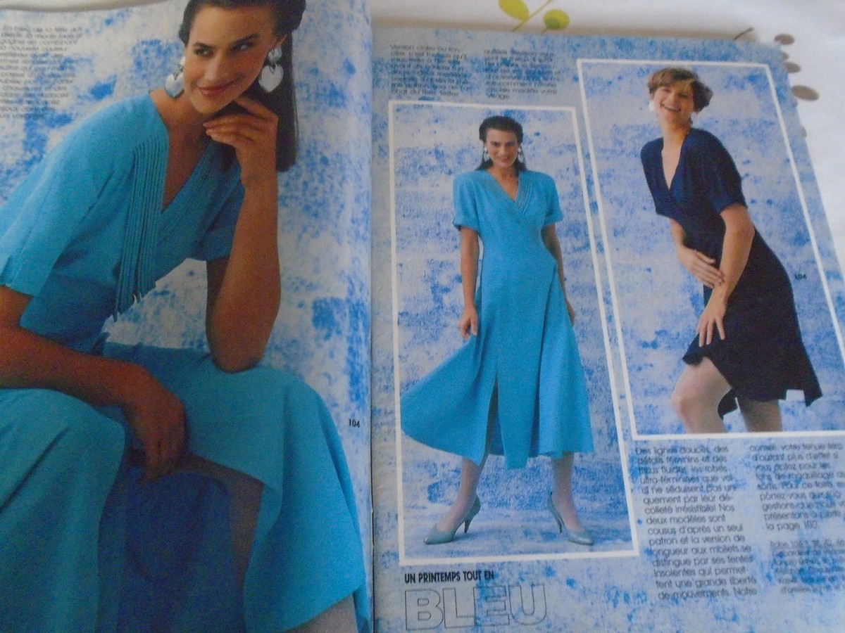 Magazine De Couture Burda Février 1991 - Patrons Mini-jupe, Robes, Manteaux, Occasion