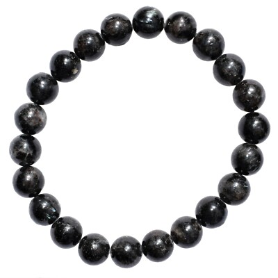 CHARGED RARE Fireworks Flash Astrophyllite Crystal 8mm Bead Stretchy Bracelet