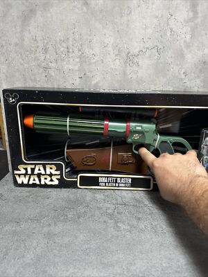 NEW Disney Parks 2015 Star Wars Boba Fett Blaster Green Toy Gun