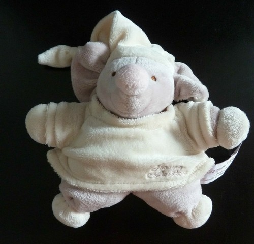 *. KUSCHELTIER PLÜSCH TIAMO COLLECTION ELEFANT ECRU BEIGE GRAU GRELOT NEU* - Bild 4 von 12